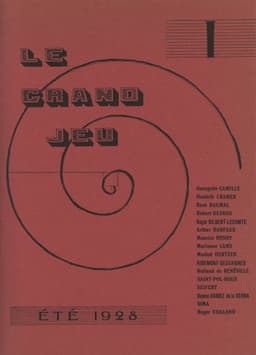 couverture de la revue Le Grand Jeu