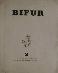 couverture de la revue Bifur