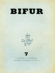 couverture de la revue Bifur