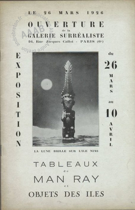 Affiche de l'exposition Tableaux de Man Ray