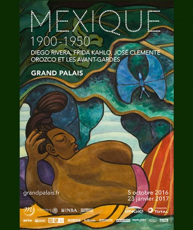 Affiche de l'expo Mexique 1900-1950 au Grand Palais, du 5 octobre 2016 au 23 janvier 2017