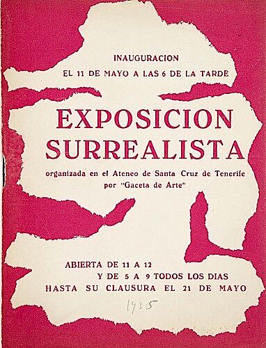 afficher de l'exposition surréaliste de 1935 à l'Ateneo de Santa Cruz de Ténérife