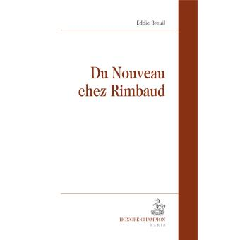 Couverture du livre Du Nouveau chez Rimbaud